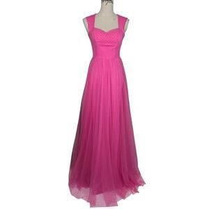 Faeriesty French Dot Formal Gown Pink Small